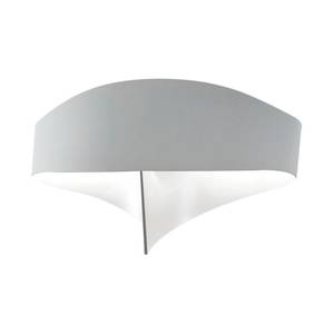 Lampada da parete Scudo Metallo Bianco 2 luci