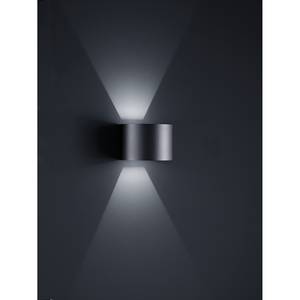 LED-Außenleuchte Siri 44 Aluminium R Schwarz Aluminium