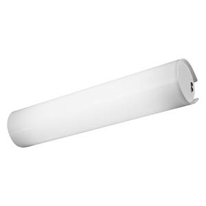 Wand-/plafondlamp Tub-O glas/metaal - wit - 2 lichtbronnen - 60cm