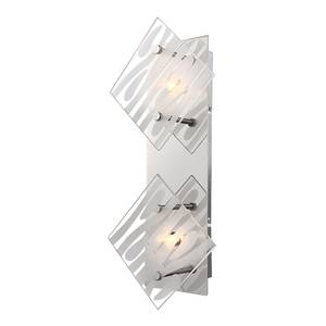 Wandleuchte Wimerom Metall - Silber - 2-flammig