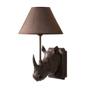 Wandlamp WL Rhino kunststof/stof - 1 lichtbron