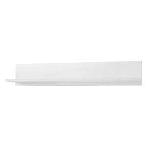 Wandplank Levier hoogglans wit/wit - 125cm