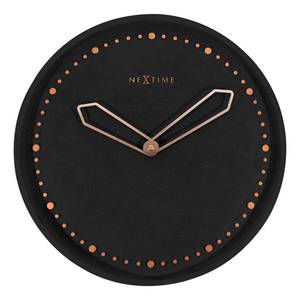 Wanduhr Cross Polyresin - Schwarz - Schwarz