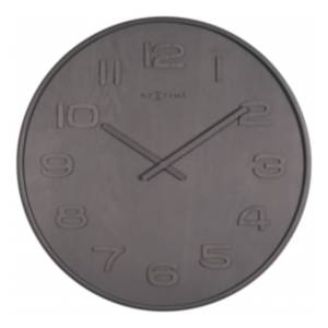 Horloge murale Wood Wood Medium Anthracite clair