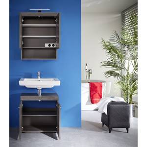 Armoire de toilette Runner Gris cendré - Argent cendré