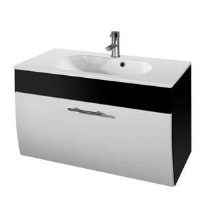 Meuble à lavabo tare Anthracite - Blanc - 90cm