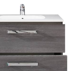 Meuble lavabo Adamo II Gris - Bois manufacturé - 81 x 54 x 46 cm