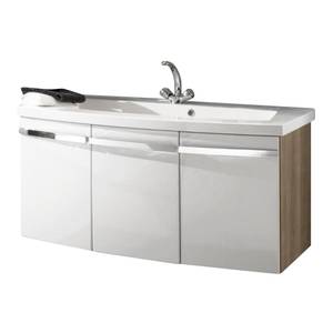 Ensemble meuble lavabo Bino Noce / Blanc