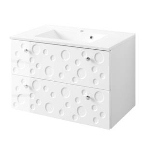 Meuble lavabo Bubble Blanc brillant