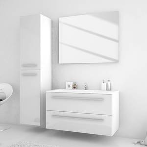 Mobile con lavabo Libato bianco - 60 cm