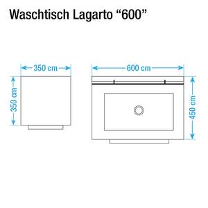 Waschtisch Libato Weiß - 60 cm