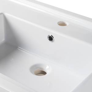 Ensemble meuble lavabo Paulina Pin massif - Blanc