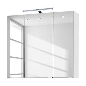 Salle de bain Zeehan (2 éléments) Blanc 80 cm - Blanc brillant / Blanc - Largeur : 80 cm