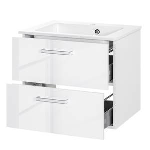 Meuble lavabo Siena Blanc brillant - 57,5 cm