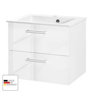 Meuble lavabo Siena Blanc brillant - 57,5 cm