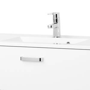 Mobile con lavabo Zeehan I Bianco lucido / Bianco - Larghezza: 100 cm