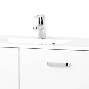 Mobile con lavabo Zeehan II Bianco lucido / Bianco - Larghezza: 100 cm