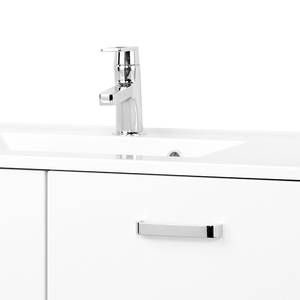 Mobile con lavabo Zeehan II Bianco lucido / Grafite - Larghezza: 90 cm