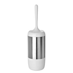 WC-Garnitur Loft Edelstahl - Silber / Weiß