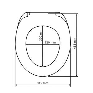 Toiletbril Palma Wit - Plastic