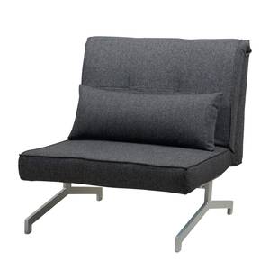 Verwisselbare bekleding Cardini Uno voor slaapfauteuil - geweven stof - Stof Bora: Gemêleerd grijs