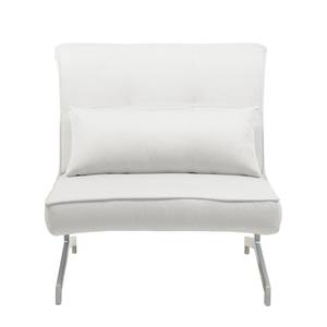 Verwisselbare bekleding Cardini Uno voor slaapfauteuil - geweven stof - Stof Zahira: Wit