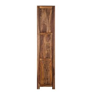 Range-bouteilles Ohio Marron - Bois massif - Bois/Imitation - 65 x 185 x 40 cm