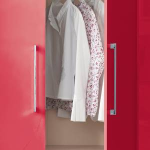 Armoire à portes battantes KSW I Rouge brillant - Largeur : 100 cm - 2 porte