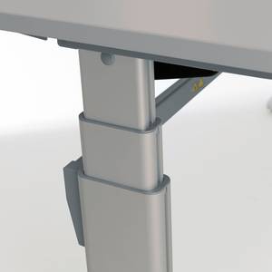 Schreibtisch UpDown 2 III (höhenverstellbar) - Grau - 180 x 80 cm