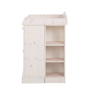 Fasciatoio Karlotta Pino massello / Bianco Shabby - White Washed