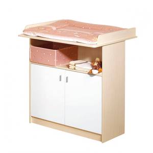 Commode Lena ahorn-look wit mdf hoogte 90 cm