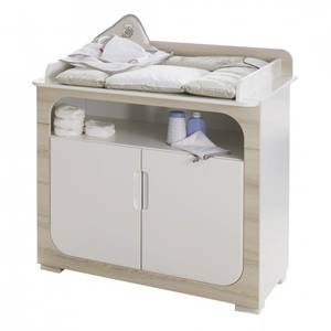 Babycommode Natural Harmony wit/essenhoutkleurig