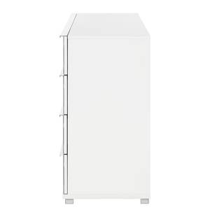 Commode Chicago II Blanc alpin / Verre blanc - Blanc alpin / Verre blanc