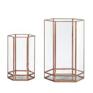 Portacandele Boa Vista (set da 2) vetro / metallo