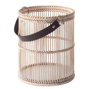 Windlicht Genua Rattan - Beige - Höhe: 20 cm