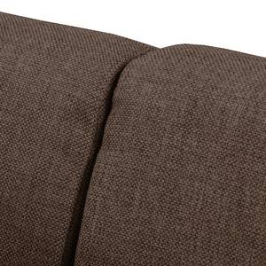 Canapé panoramique Barling (convertible) Tissu structuré / Imitation cuir