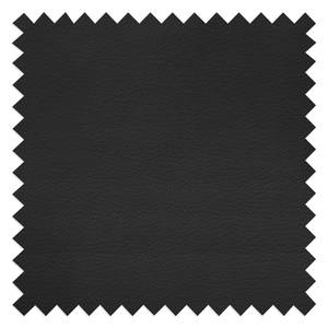 Canapé panoramique Bodega Bay Tissu structuré / Imitation cuir - Gris / Noir - Méridienne courte à gauche / longue à droite (vue de face) - Appui-tête réglable