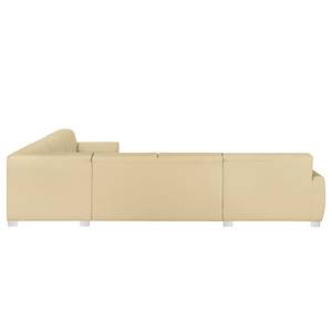 Wohnlandschaft Bollon Kunstleder Warmes Beige - Longchair davorstehend links - Keine Funktion