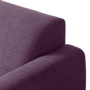 Wohnlandschaft Bora II Webstoff Webstoff Anda II: Violett - Longchair davorstehend rechts / Ottomane links