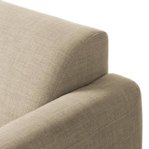 Wohnlandschaft Bora II Webstoff Webstoff Milan: Beige - Longchair davorstehend rechts / Ottomane links