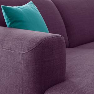 Wohnlandschaft Bora II Webstoff Webstoff Anda II: Violett - Longchair davorstehend links / Ottomane rechts