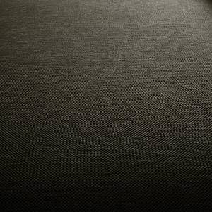 Canapé panoramique Bora II Tissu Tissu Saia: Noir-Marron - Méridienne courte à gauche / longue à droite (vue de face)
