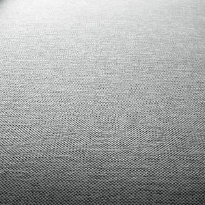 Canapé panoramique Bora II Tissu Tissu Saia: Gris clair - Méridienne courte à droite / longue à gauche (vue de face)