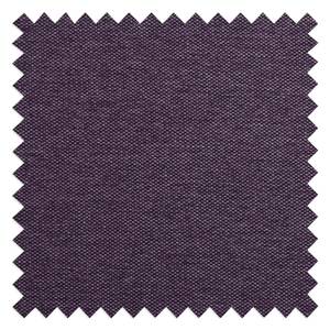 Wohnlandschaft Bora Webstoff Webstoff Anda II: Violett - Longchair davorstehend links / Ottomane rechts - Eiche