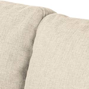 Wohnlandschaft Cromwell Webstoff Beige / Braun - Longchair davorstehend rechts / Ottomane links