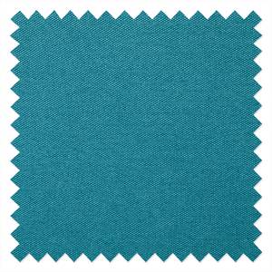 Canapé panoramique Hillier Tissu Gris / Bleu pétrole