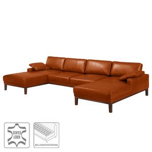 Wohnlandschaft HORLEY Echtleder Cerys: Cognac