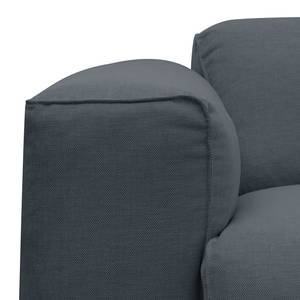 Wohnlandschaft Hudson I Webstoff Webstoff Anda II: Grau - Longchair davorstehend links