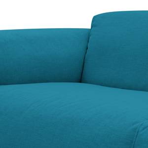 Zithoek Hudson I geweven stof Geweven stof Anda II: Turquoise - Longchair vooraanzicht links