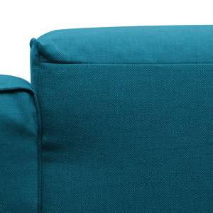 Zithoek Hudson I geweven stof Geweven stof Anda II: Turquoise - Longchair vooraanzicht rechts